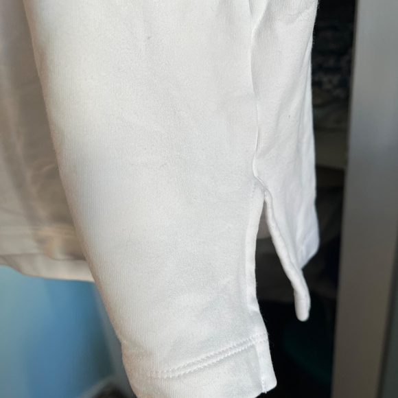 Land’s End White Hooded Sweatshirt, L - Picture 3 of 9